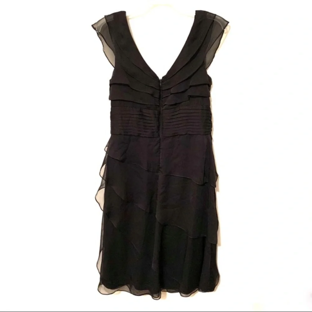 Adrianna Papell Occasions Layered Black Dr… - Picture 2 of 8